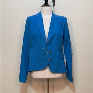 NWOT Willow & Clay Blue Linen Blazer